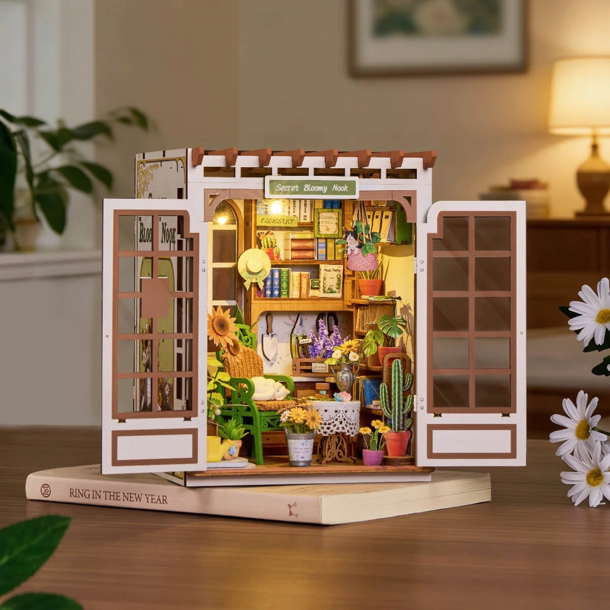Secret Bloomy Nook Wood Model Kit