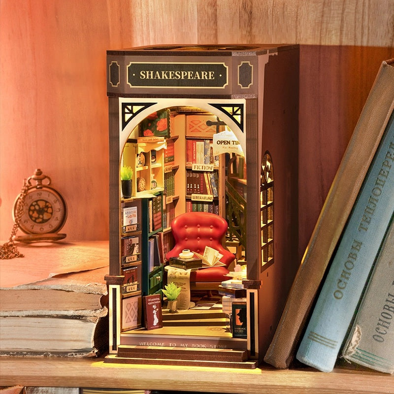 Bookstore Book Nook & Wonderland Wood Model Kit