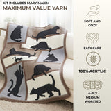 Cat Silhouettes Afghan