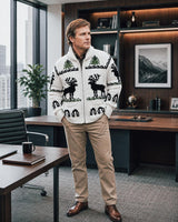 Patron de cardigan renne pour homme