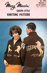 Adult's Palomino Horse Cardigan Pattern