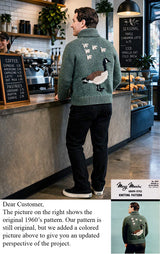 Patron de cardigan zippé en oie pour hommes