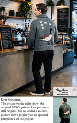 Patron de cardigan zippé en oie pour hommes