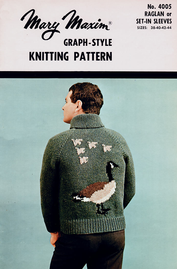 Men's Goose Zip-Up Cardigan Pattern – Mary Maxim Ltd