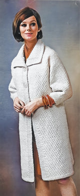 Lovely Knitted Dress Coat Pattern