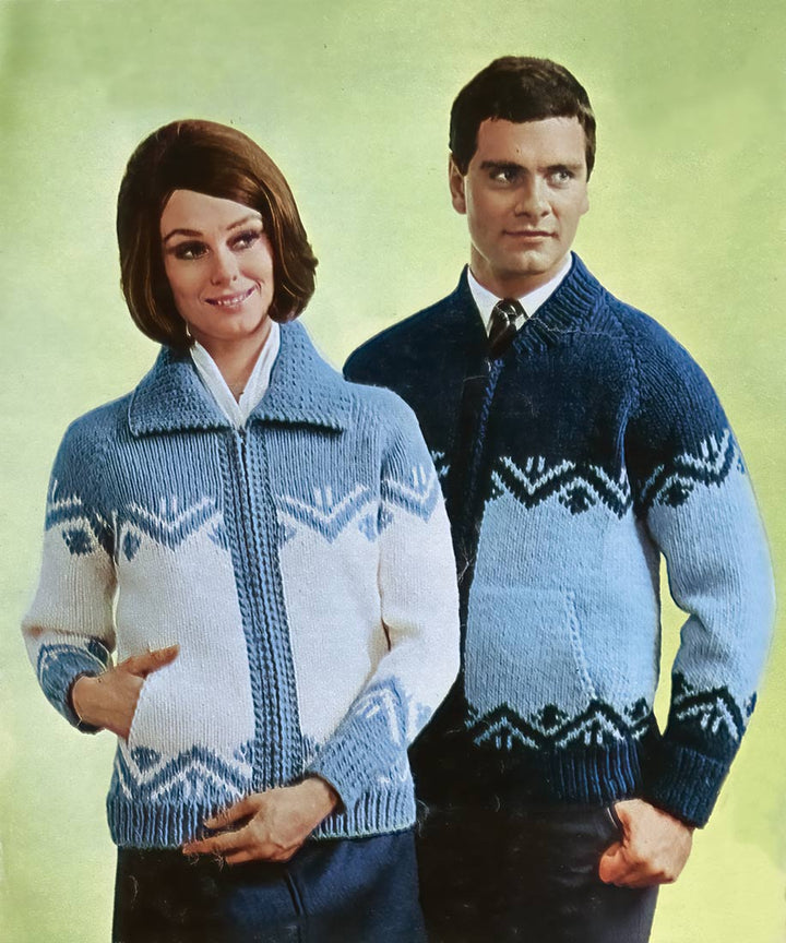 Men's or Ladies' Danish Delight Cardigan Pattern