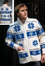 Men's Snowflake Cardigan Pattern