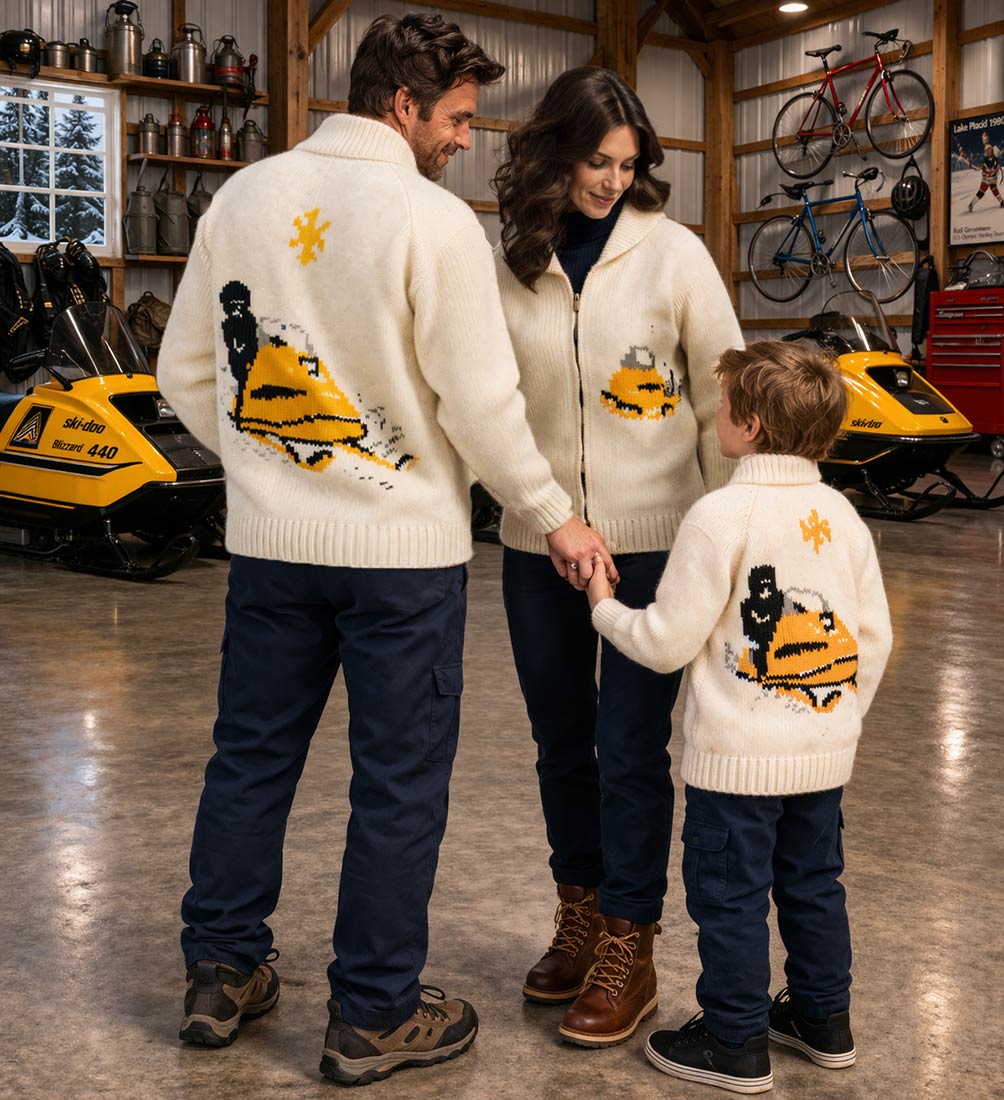 Adults Snowmobile Cardigan Pattern – Mary Maxim Ltd