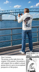 Modèle de cardigan poisson pour homme ou femme