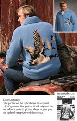 Men's or Ladies' Goose Cardigan Pattern