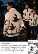 Men's or Ladies' Wild Duck Cardigan Pattern