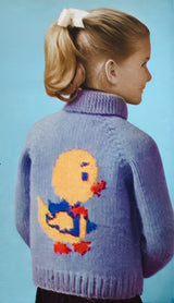 Modèle de cardigan en canard pour enfants
