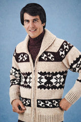 Patron de cardigan Hiawatha pour homme ou femme