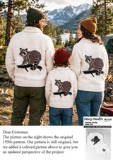 Children's Raccoon Cardigan Pattern