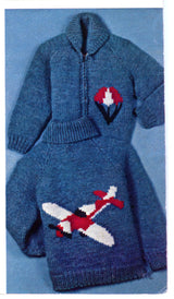 Kiddies' Airplane Cardigan Pattern