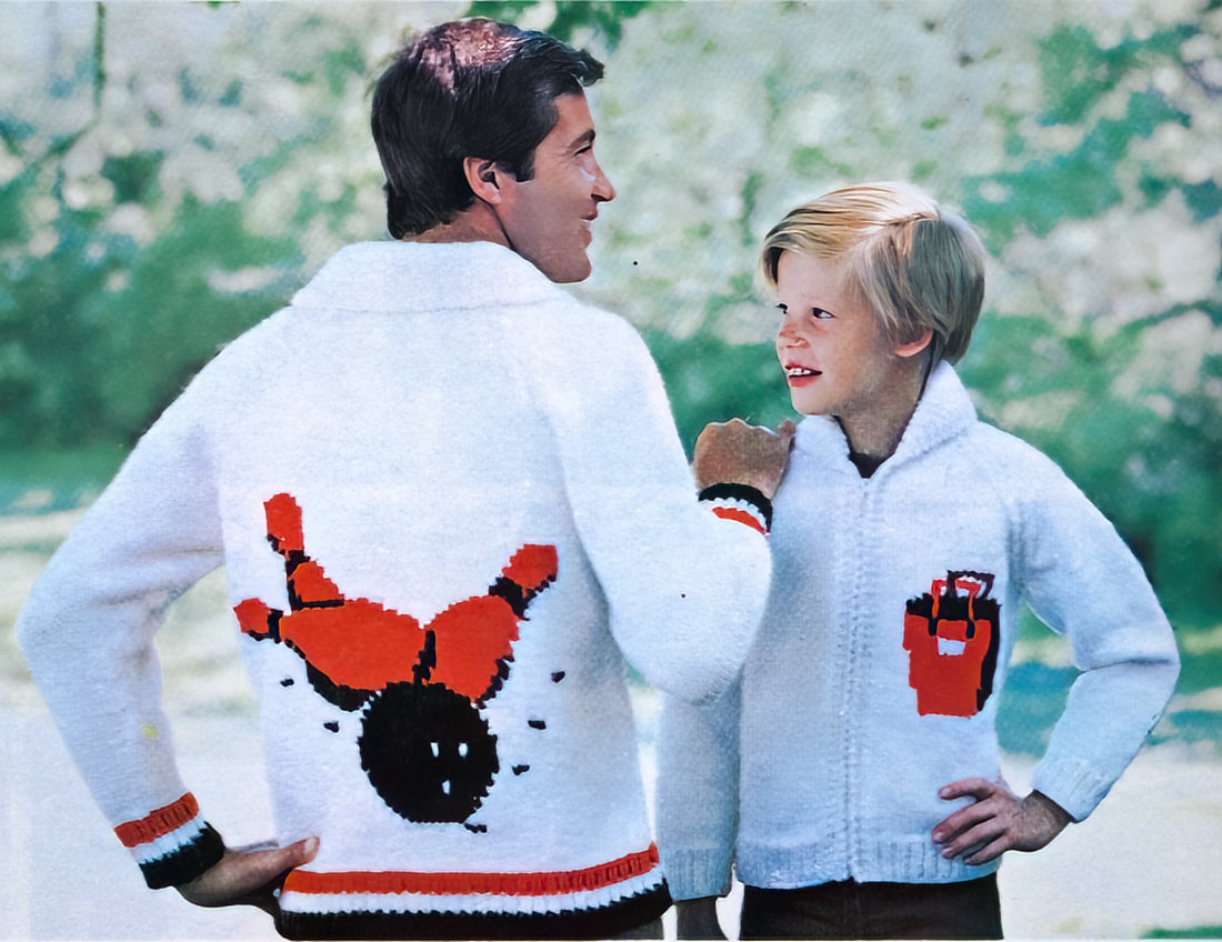 Men's Bowling Cardigan Pattern – Mary Maxim Ltd