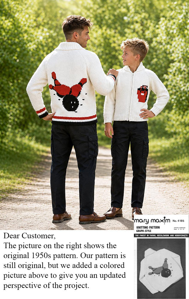 Child's Bowling Cardigan Pattern