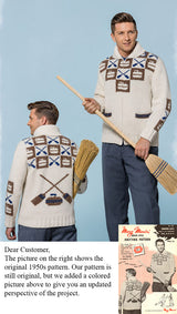Modèle de cardigan pour hommes Bonspiel Days