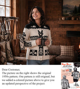 Ladies' or Youth Totem Pole Cardigan Pattern