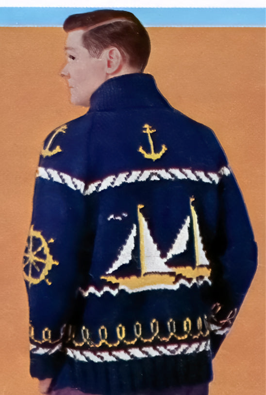 Ladies' or Youth Sailing Time Cardigan Pattern