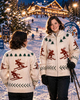 Ladies' or Youth's Cardigan - Skier Pattern