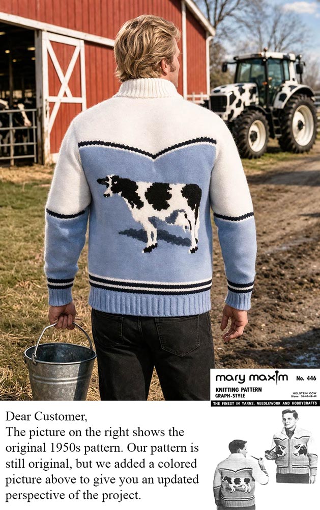 Modèle de cardigan de vache Holstein