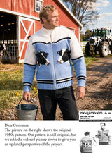 Modèle de cardigan de vache Holstein