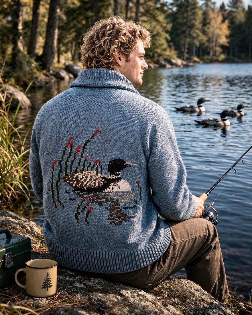 Loon Cardigan Pattern – Mary Maxim Ltd