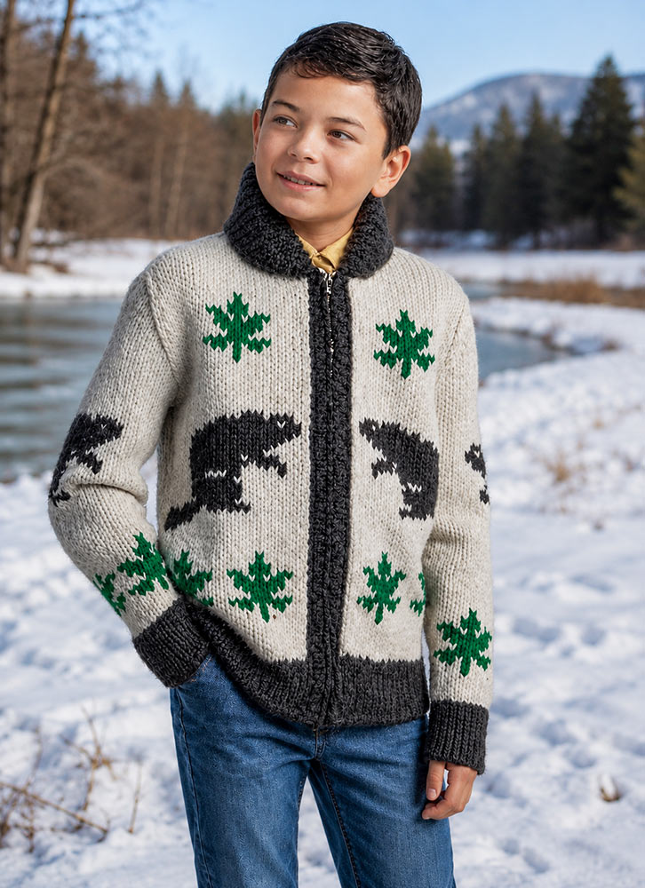 ジャケット・アウター ANDMARY Mary knit cowichan gray ジャケット・アウター ANDMARY Mary knit cowichan gray