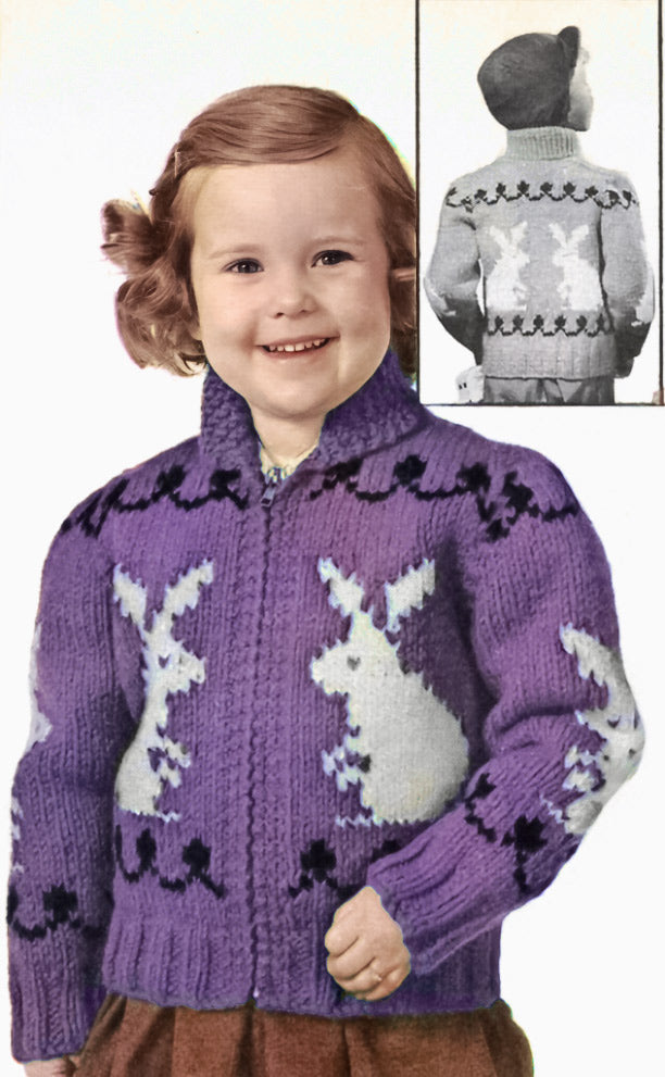 Bunny Cardigan Pattern – Mary Maxim Ltd