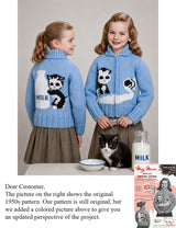 Kitten in the Milk Cardigan Pattern