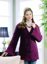 Modèle de manteau en zigzag