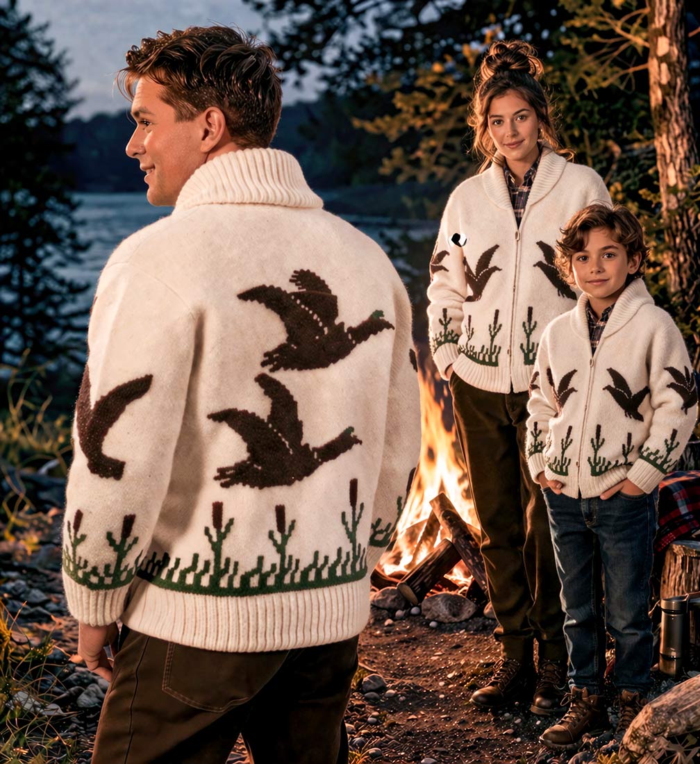 Ladies' or Youth's Cardigan - Wild Duck Pattern – Mary Maxim Ltd