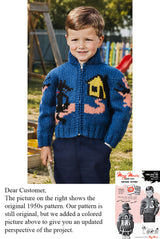 Modèle de cardigan des trois petits cochons