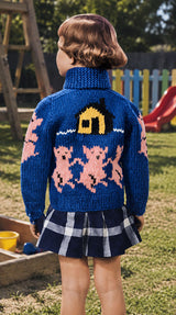 Three Little Pigs Cardigan Pattern
