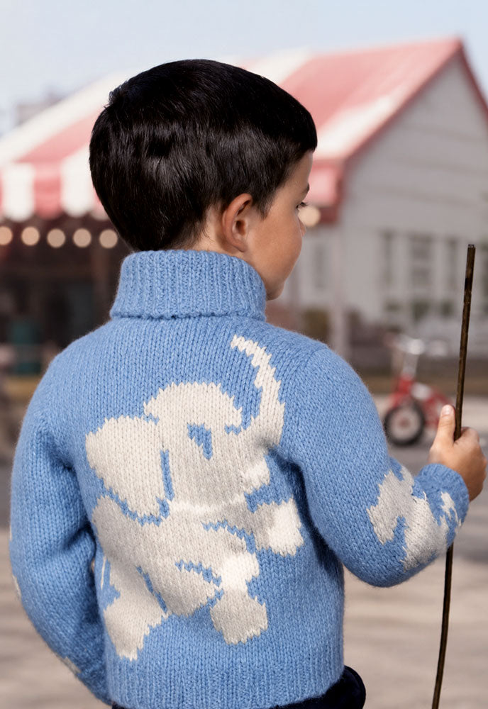 Modèle de cardigan clown et éléphant