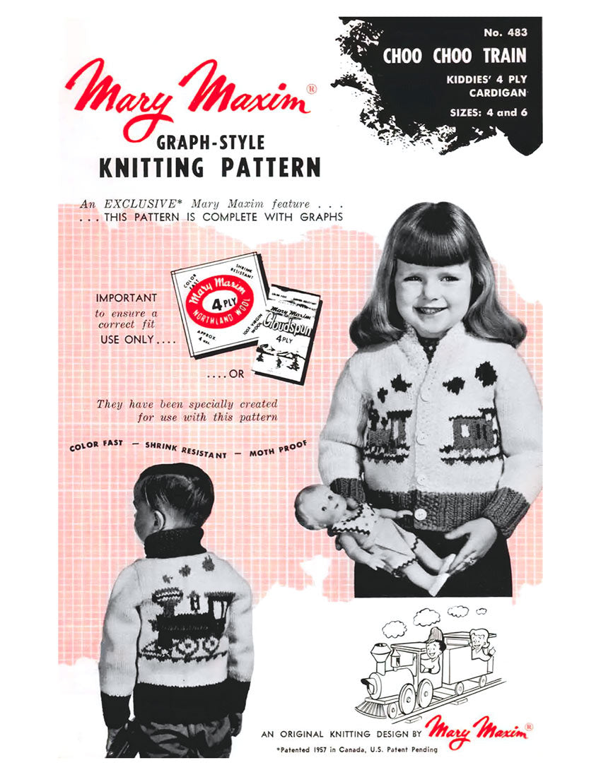 Modèle de cardigan de train Choo Choo