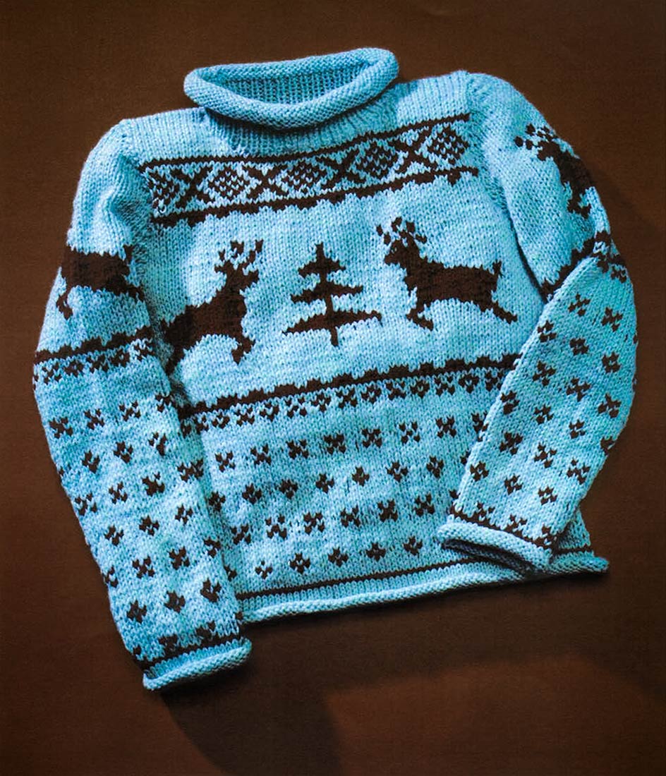 Modèle de pull de cerf