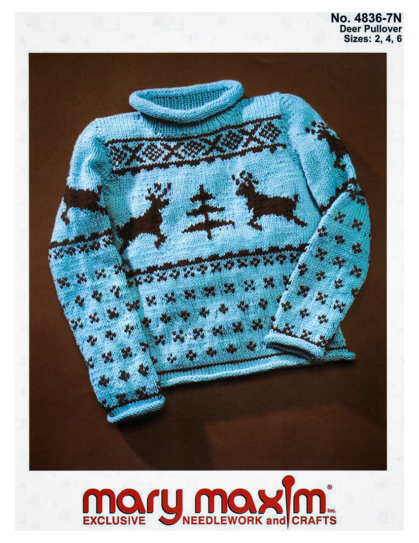 Modèle de pull de cerf