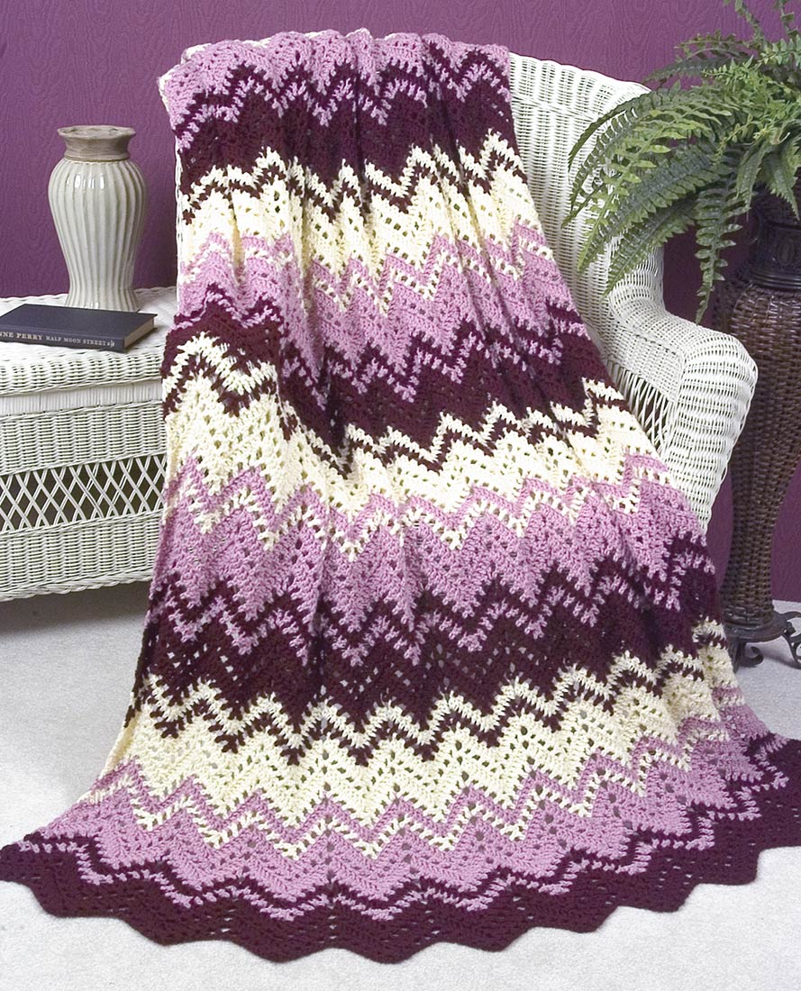 Rippled Lace Throw Pattern