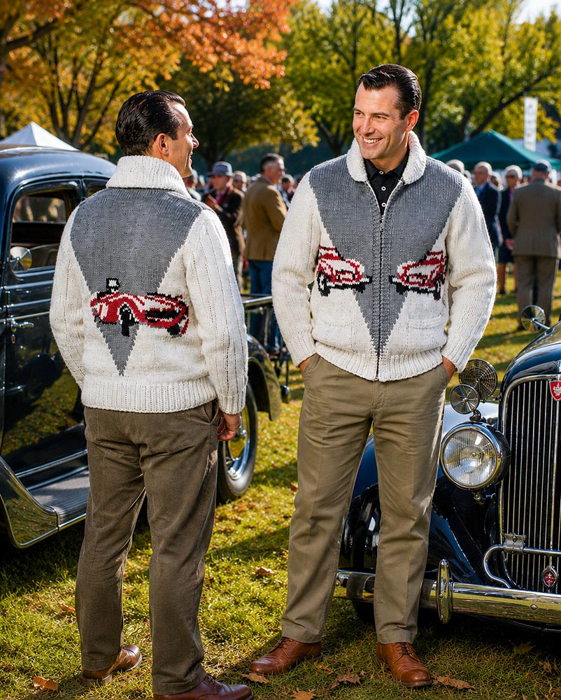 Sports Car Cardigan Pattern