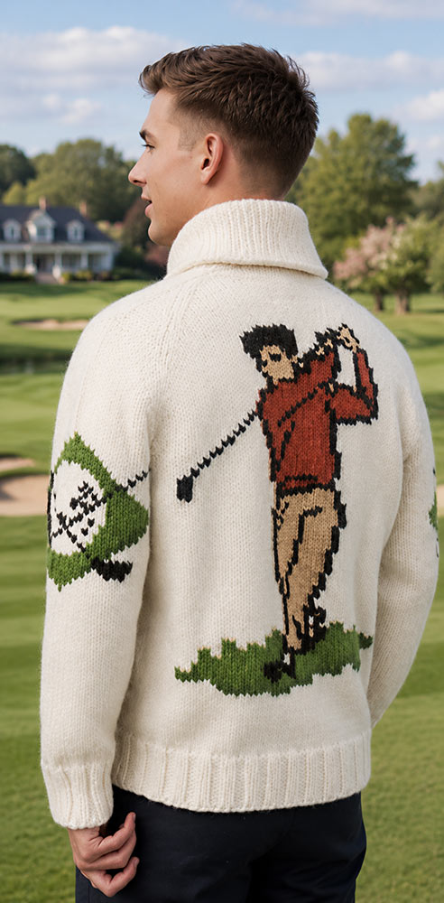 Modèle de cardigan de golf