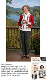 Men's or Ladies' Vermont Cardigan Pattern