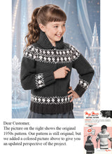 Girl's or Boy's Snowrena Sweater Pattern