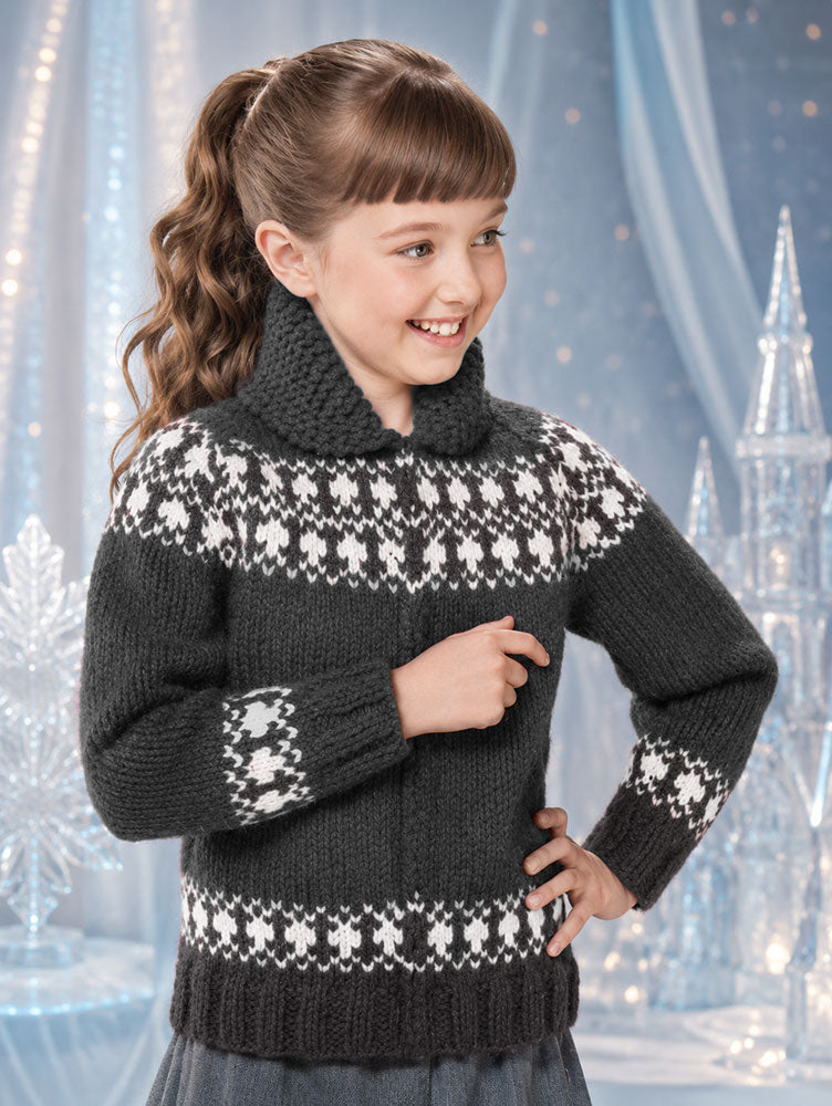 Girl's or Boy's Snowrena Sweater Pattern