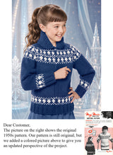 Girl's or Boy's Snowrena Sweater Pattern