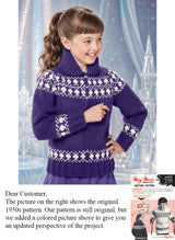 Girl's or Boy's Snowrena Sweater Pattern