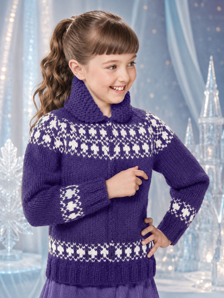 Girl's or Boy's Snowrena Sweater Pattern