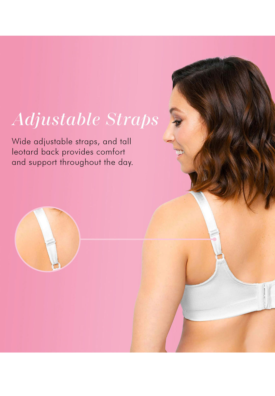 FULLY® Slimming Wireless Full-Coverage Bra with Back Closure & Lace