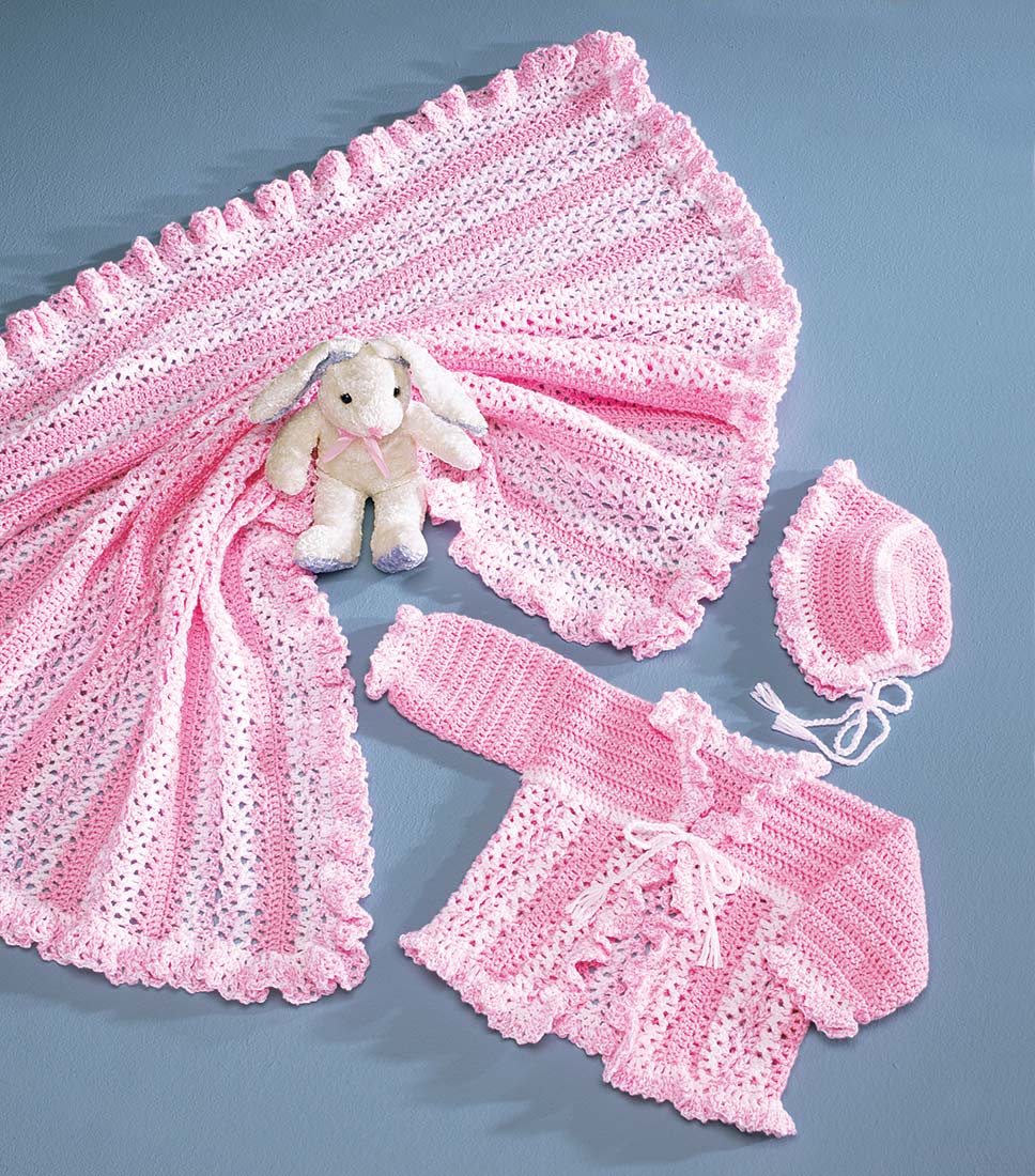 Pink Kit With Patterns Pretty Pink Ensemble Pattern – Mary Maxim Ltd